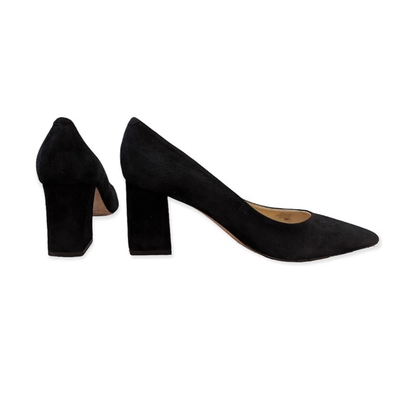 Marc Fisher Shoes - Marc Fisher Zara Leather and Suede Block Heel Pump